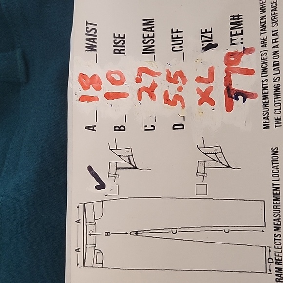 Faded Glory Women's Pants 👖 Size XL Green 💚 - Picture 7 of 7